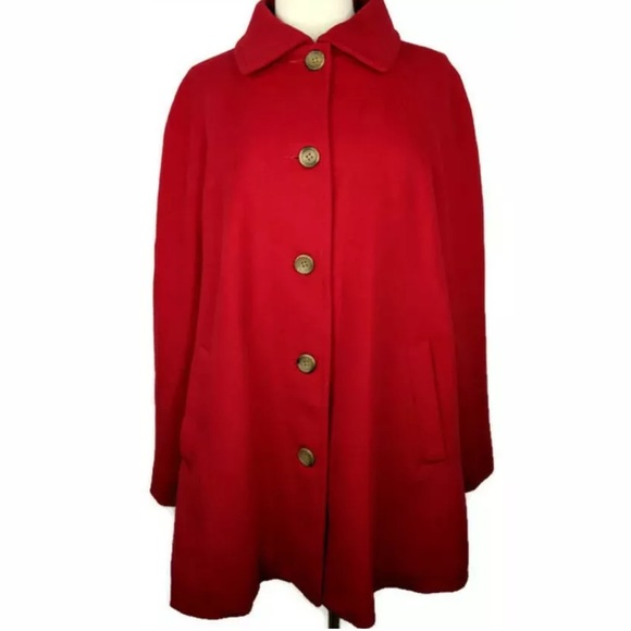 lands end swing coat